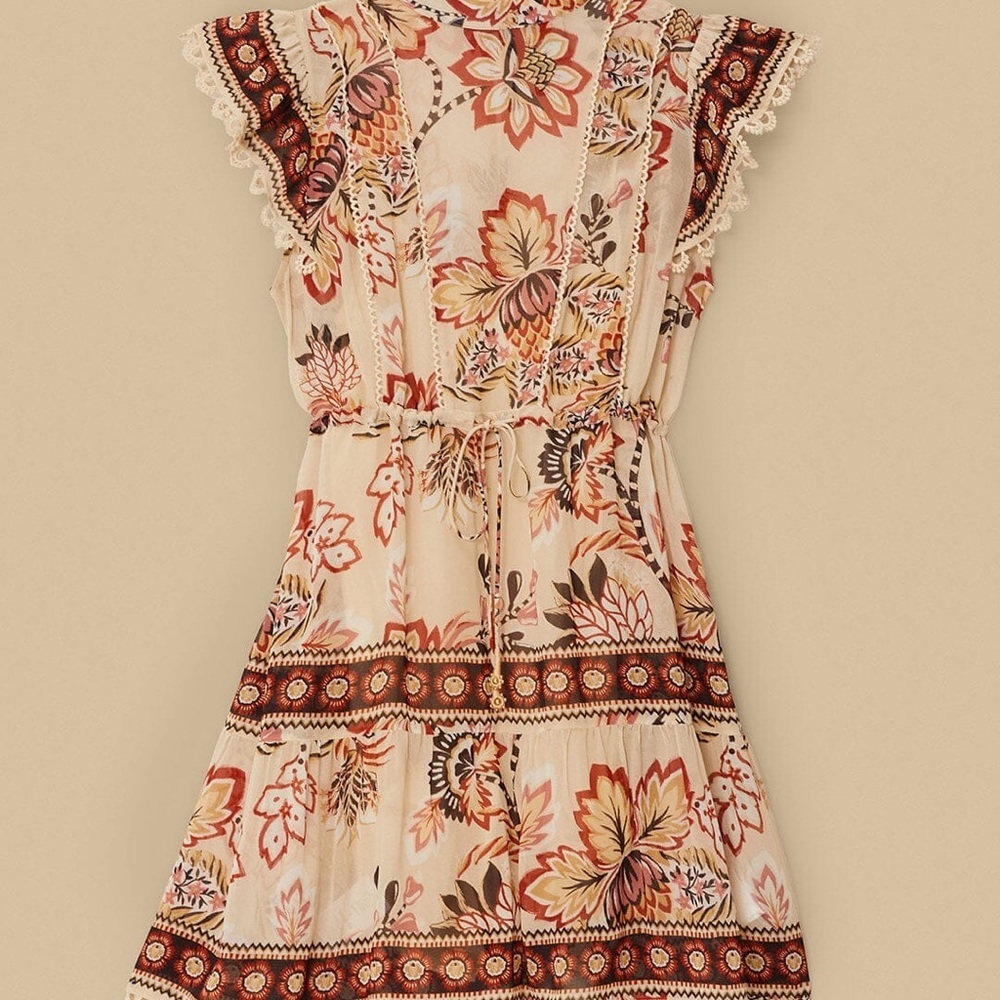 FARM Rio Sand Aura Floral Mini Dress - Picture 5 of 16
